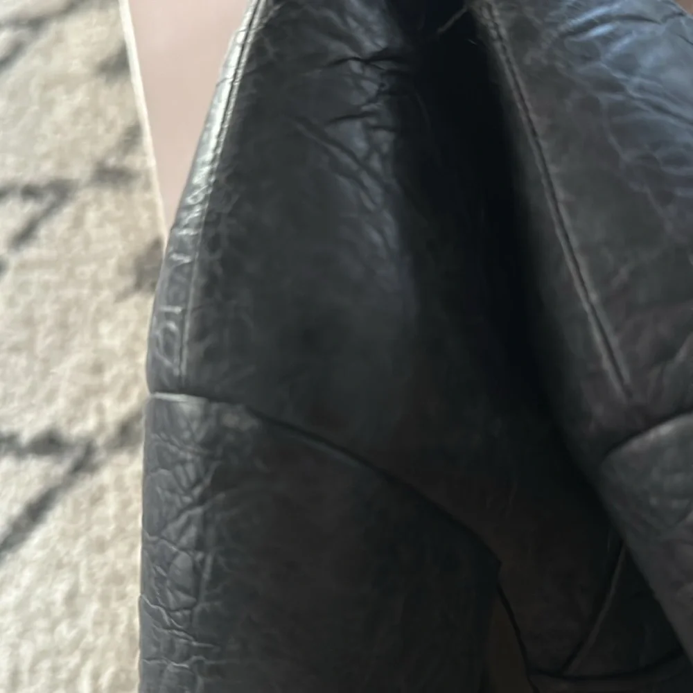 Laurence Decade Crinkle Leather Silas Over The Knee Boot